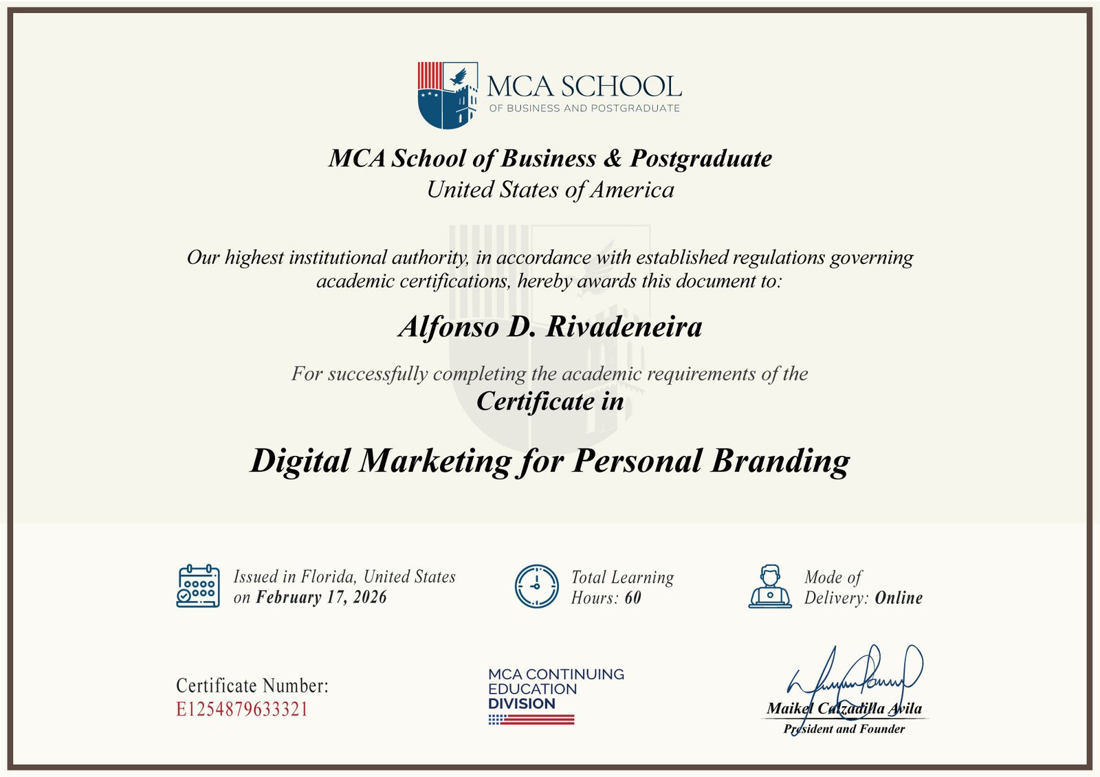 Certificatemarketingymarcapersonal
