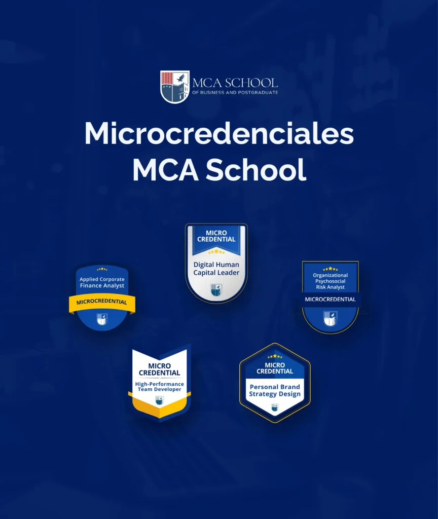 Diagrama de la arquitectura académica de MCA School