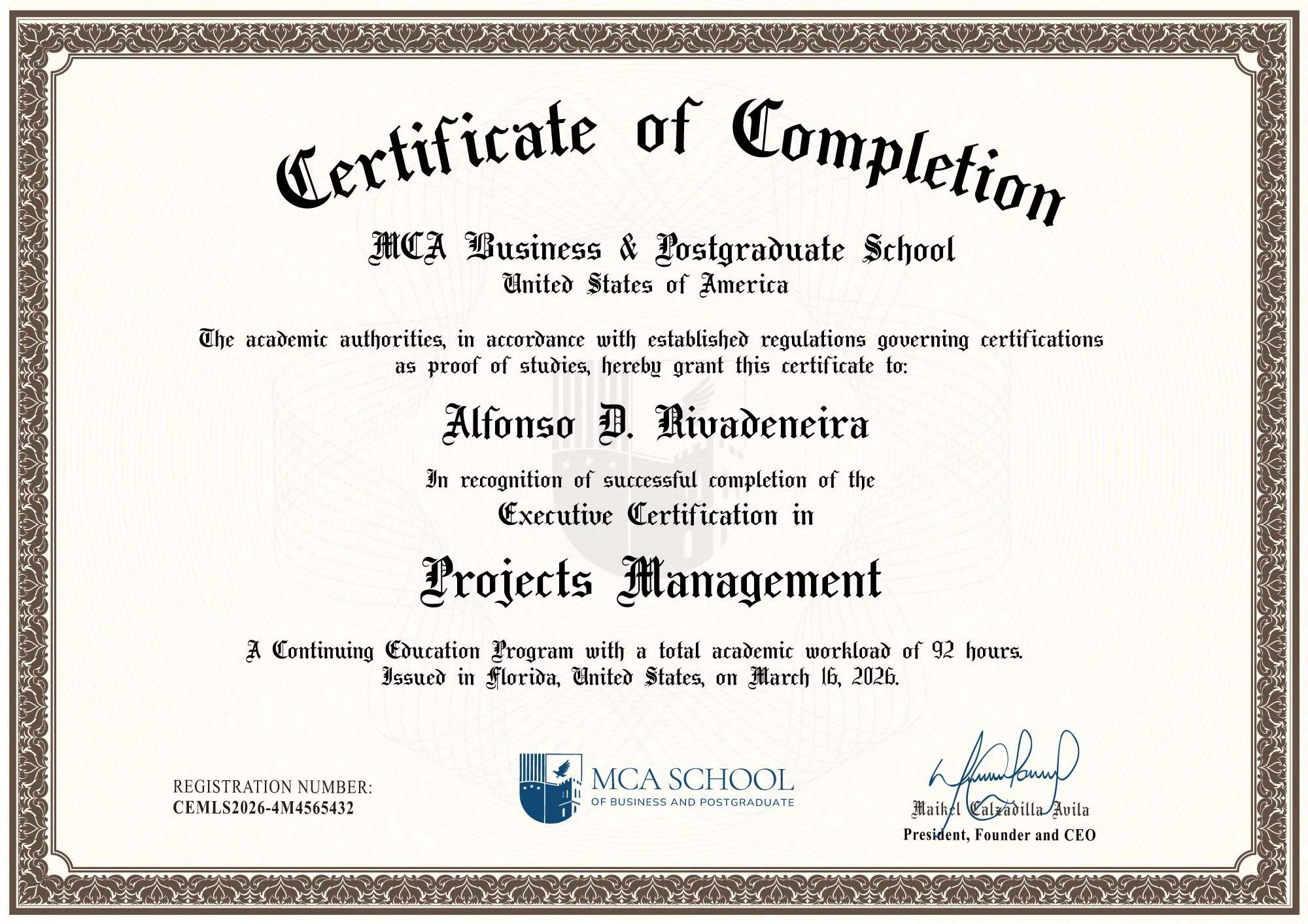 Certificaciones internacionales de calidad